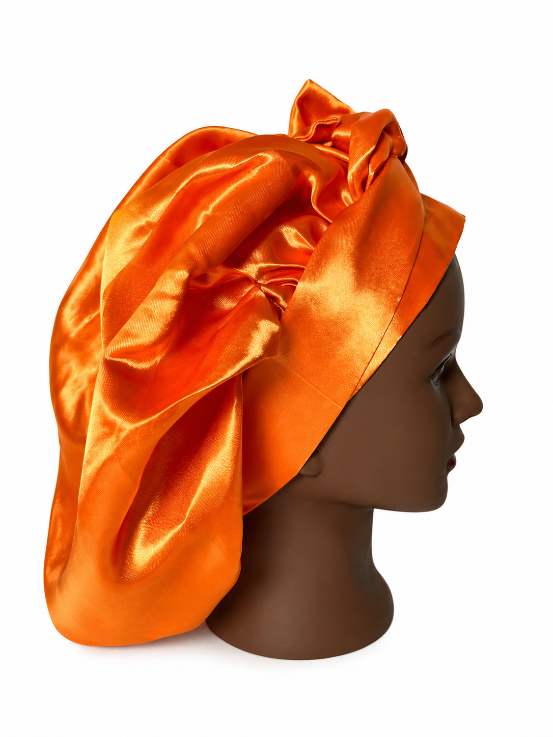 Bonnet en Satin Bandeau Orange
