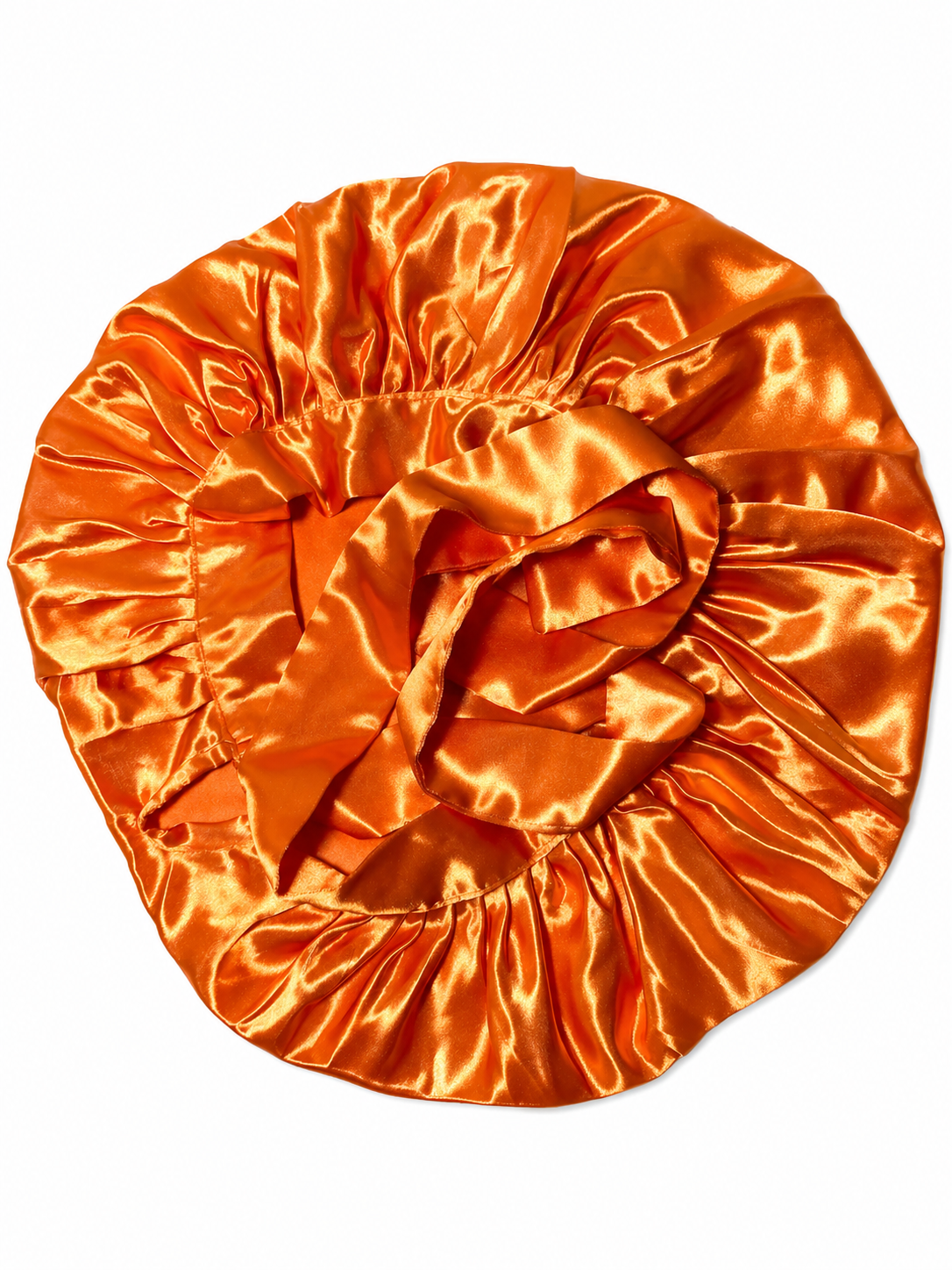 Bonnet en Satin Bandeau Orange