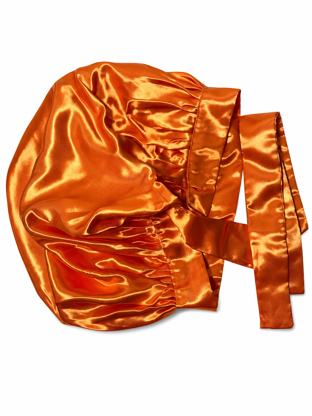 Bonnet en Satin Bandeau Orange